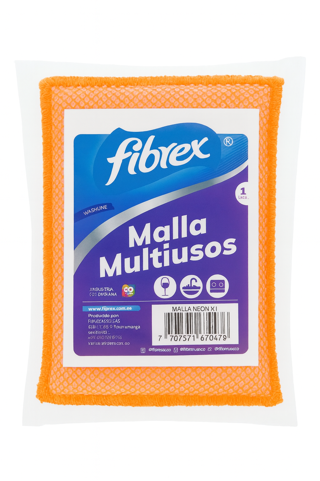 ESPONJA MALLA NEON X2 - Imagen 2